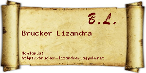 Brucker Lizandra névjegykártya
